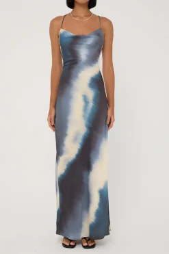 Parula Evie Recycled Maxi Dress Tie Dye Print