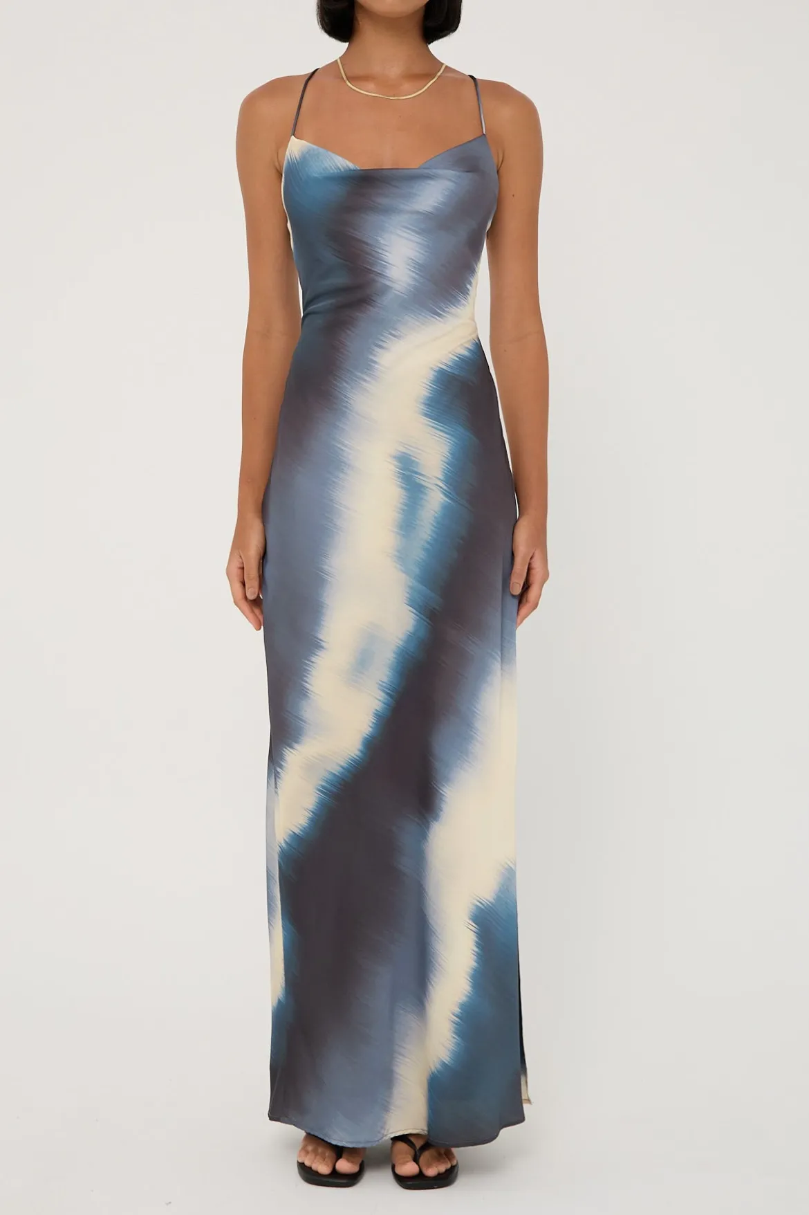 Parula Evie Recycled Maxi Dress Tie Dye Print