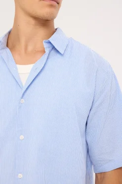 Pathfinder Boxy Shirt Blue Stripe