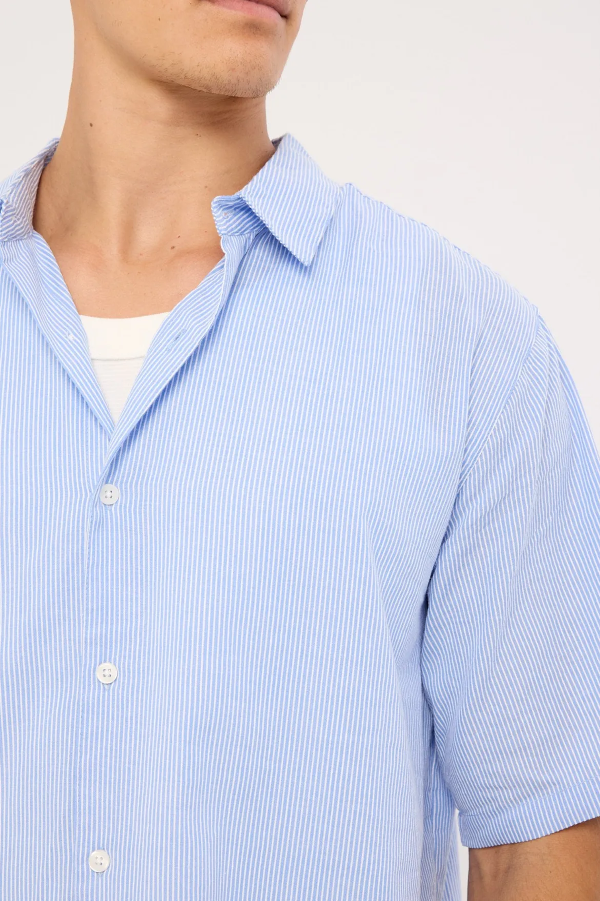 Pathfinder Boxy Shirt Blue Stripe
