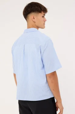 Pathfinder Boxy Shirt Blue Stripe