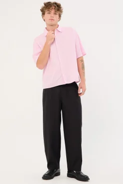 Pathfinder Cropped Boxy Shirt Pink Stripe