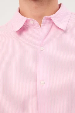 Pathfinder Cropped Boxy Shirt Pink Stripe