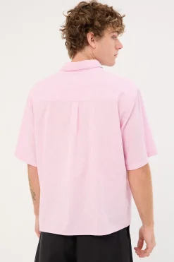 Pathfinder Cropped Boxy Shirt Pink Stripe