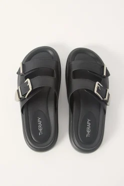 Paxton Smooth Sandal Black