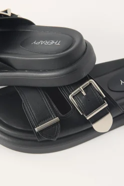 Paxton Smooth Sandal Black