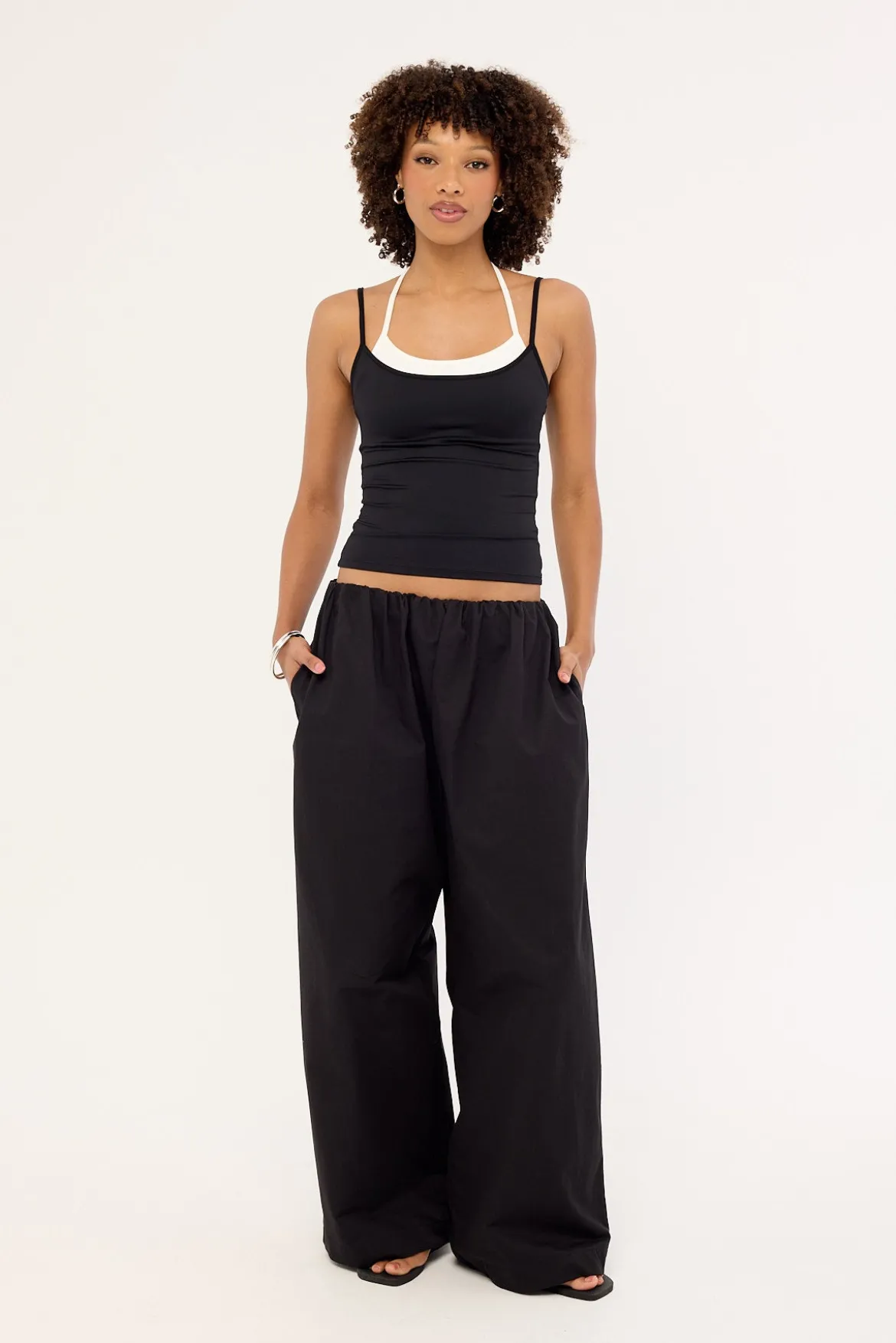 Payton Layered Cami Top Black