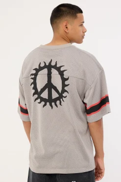 Peace Game Jersey Tee Smoke