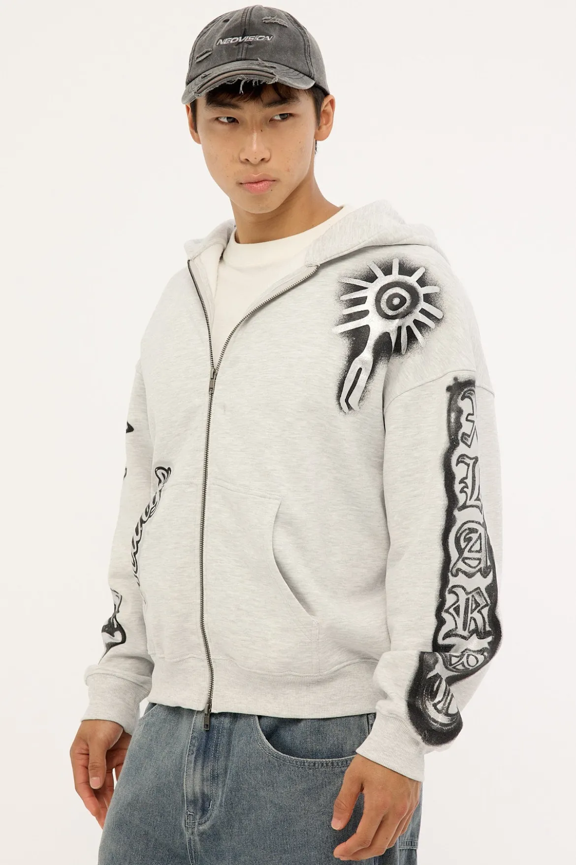 Peace Gorilla Fit Zip Thru Snow Marle