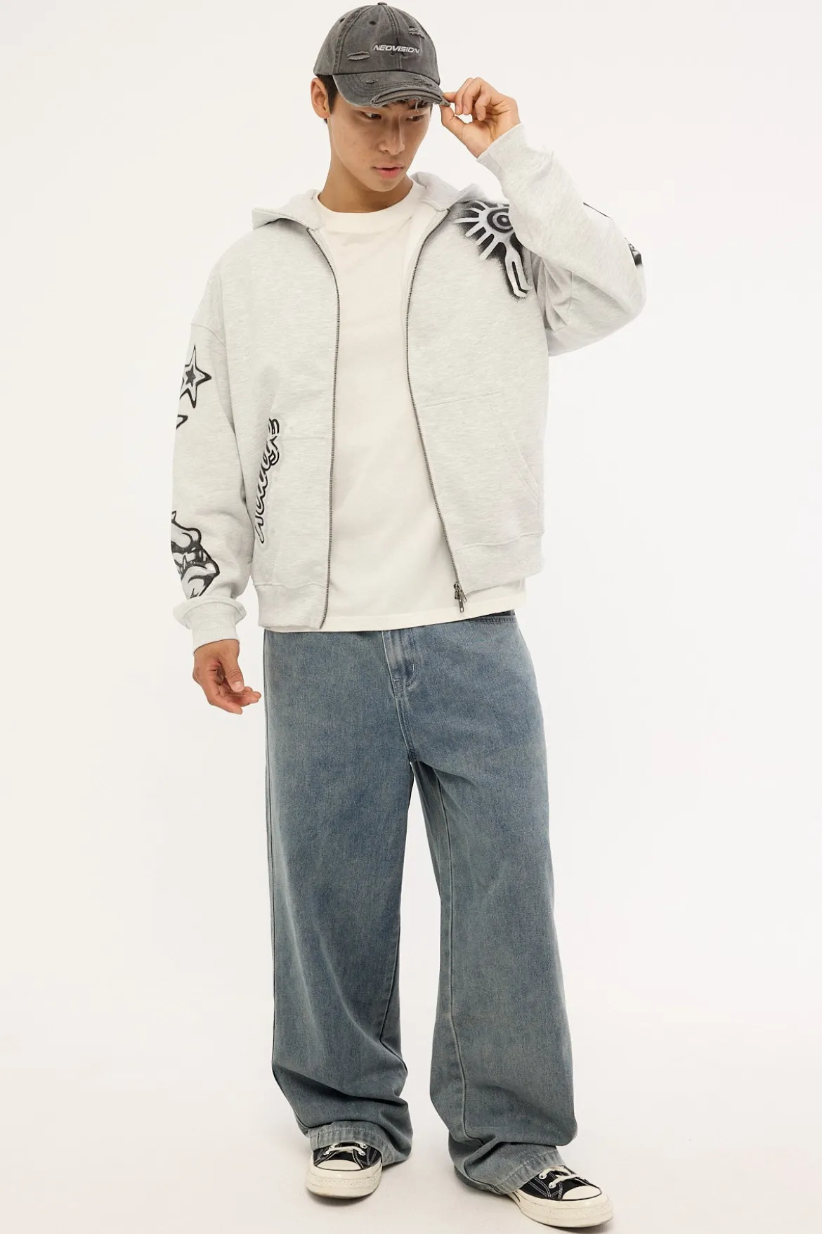 Peace Gorilla Fit Zip Thru Snow Marle