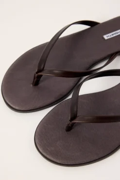 Peaceful Slide Espresso Leather