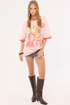 Peaches Oversized T-Shirt Peach