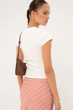 Peachy Baby Tee White