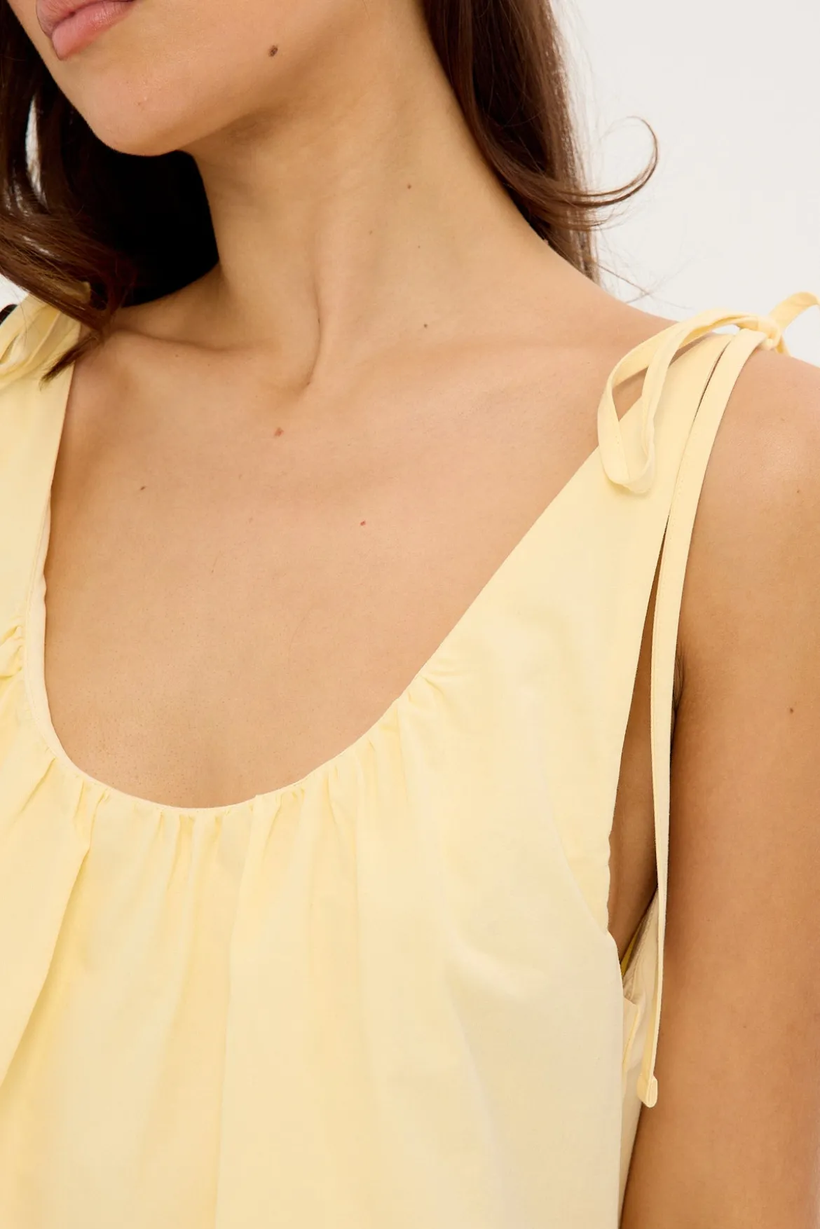 Penelope Tie Shoulder Mini Dress Butter