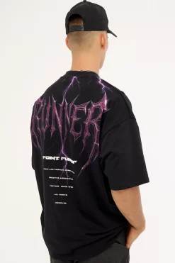Perfect Storm Tee Black Neon