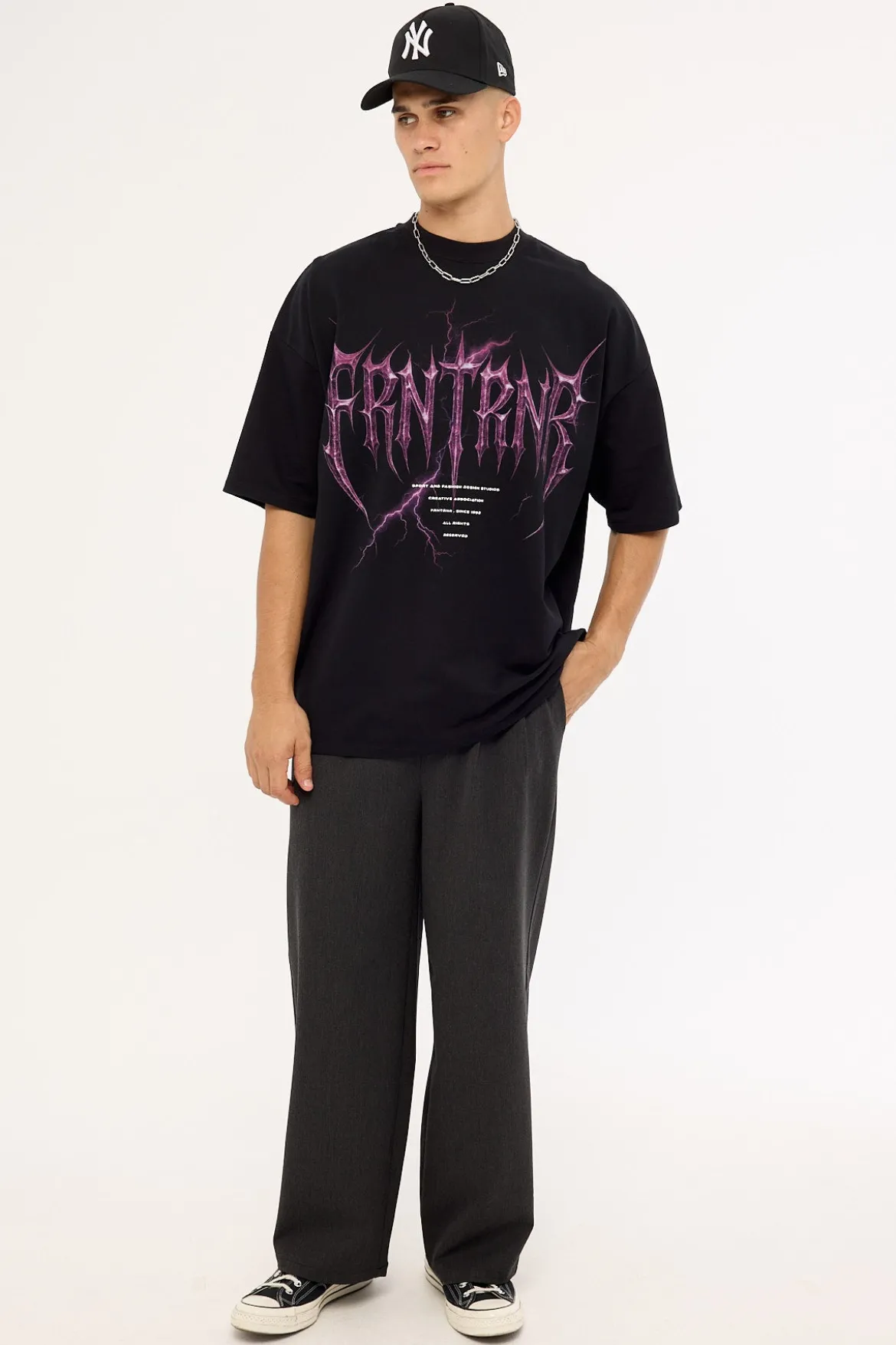 Perfect Storm Tee Black Neon