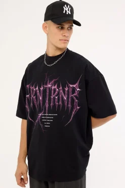 Perfect Storm Tee Black Neon