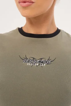 Perpetual Ringer Tee Khaki Green