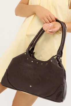Peta + Jain AUDACITY SHOULDER BAG Grainy Choc