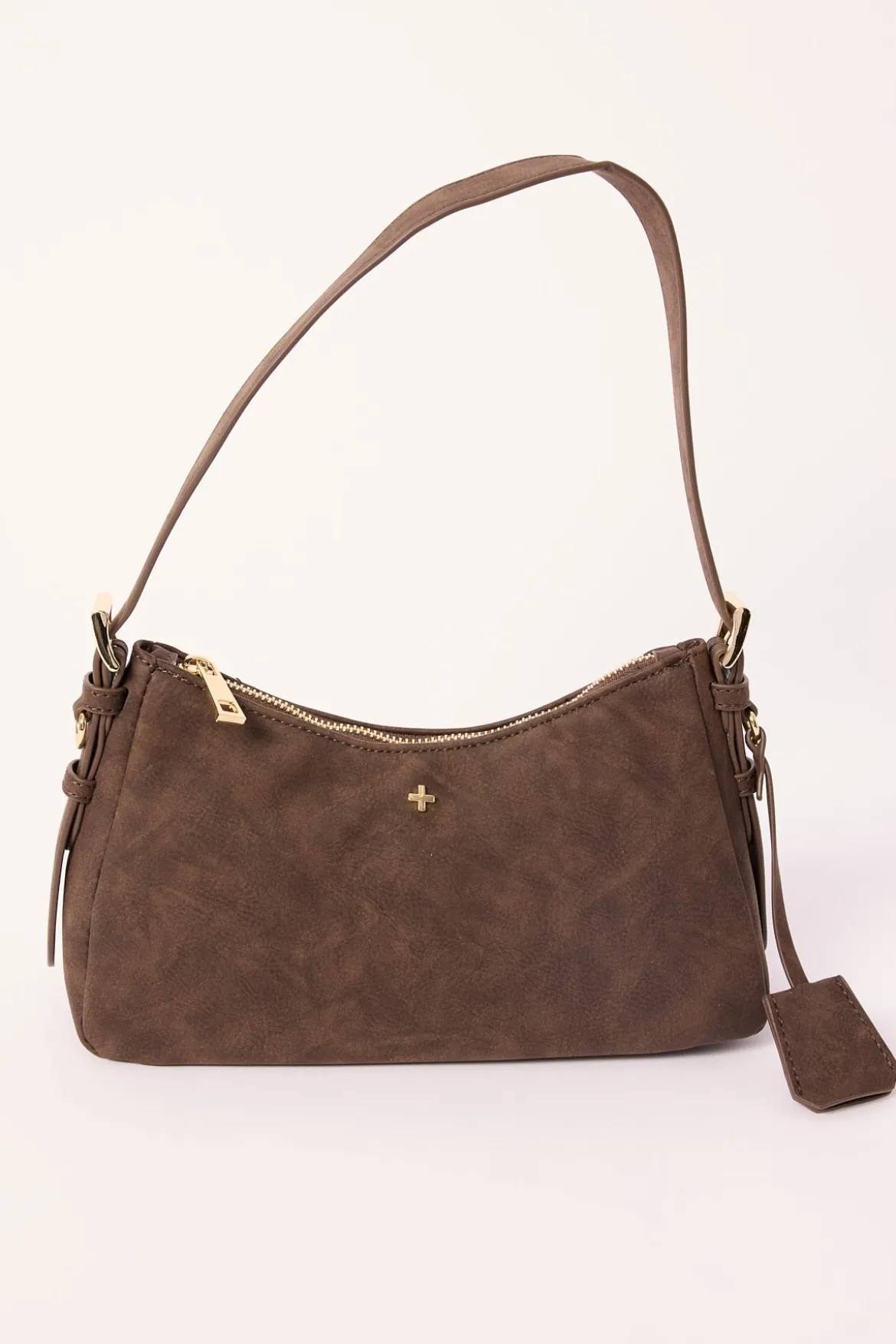 Peta + Jain Brody Chocolate Suede PU/Gold