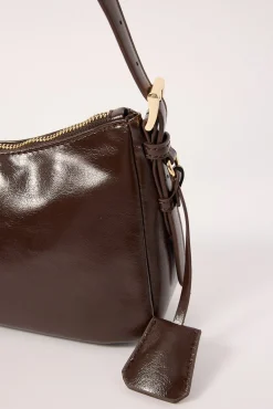 Peta + Jain Brody Shoulder Bag Choc Crinkle/Gold