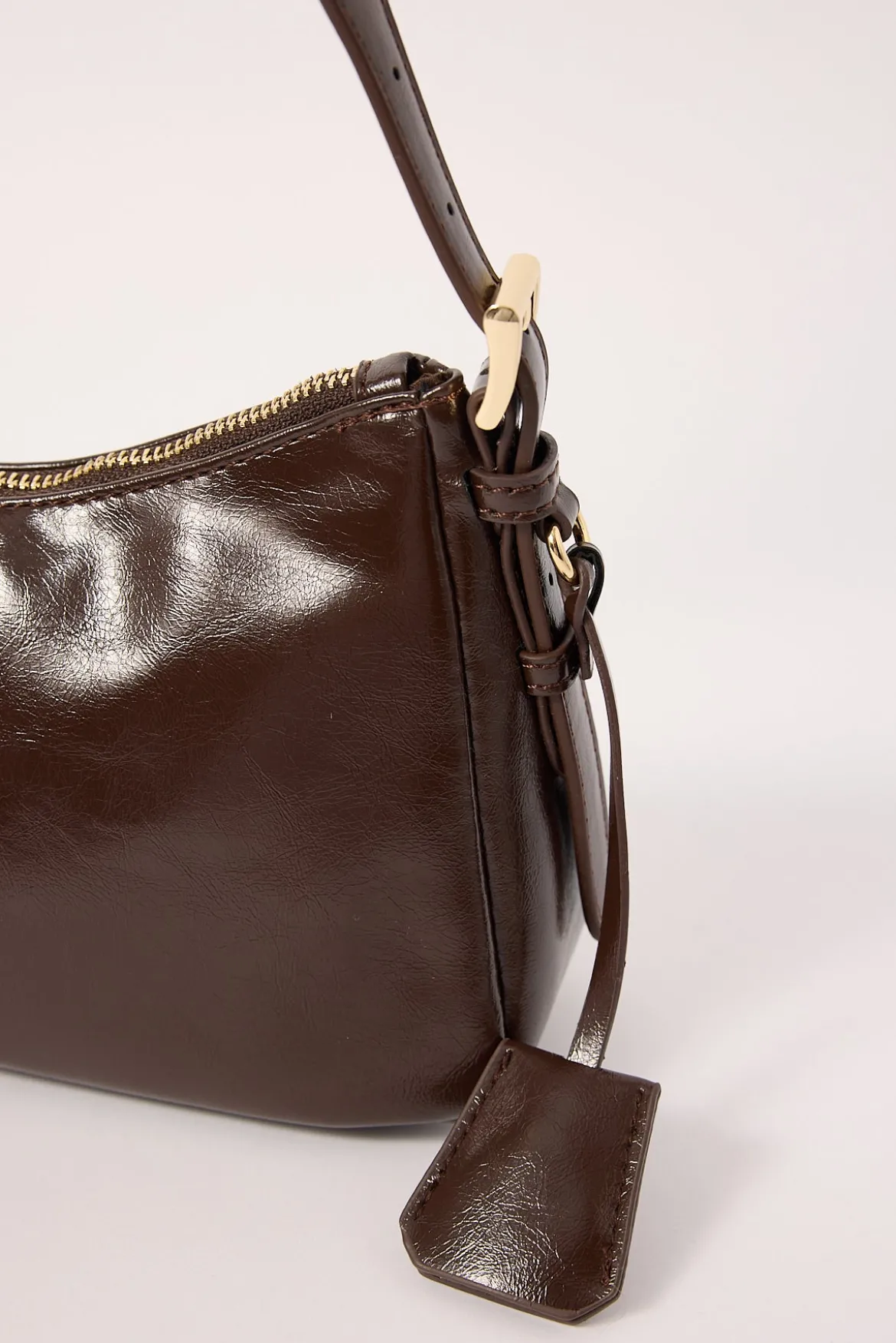 Peta + Jain Brody Shoulder Bag Choc Crinkle/Gold