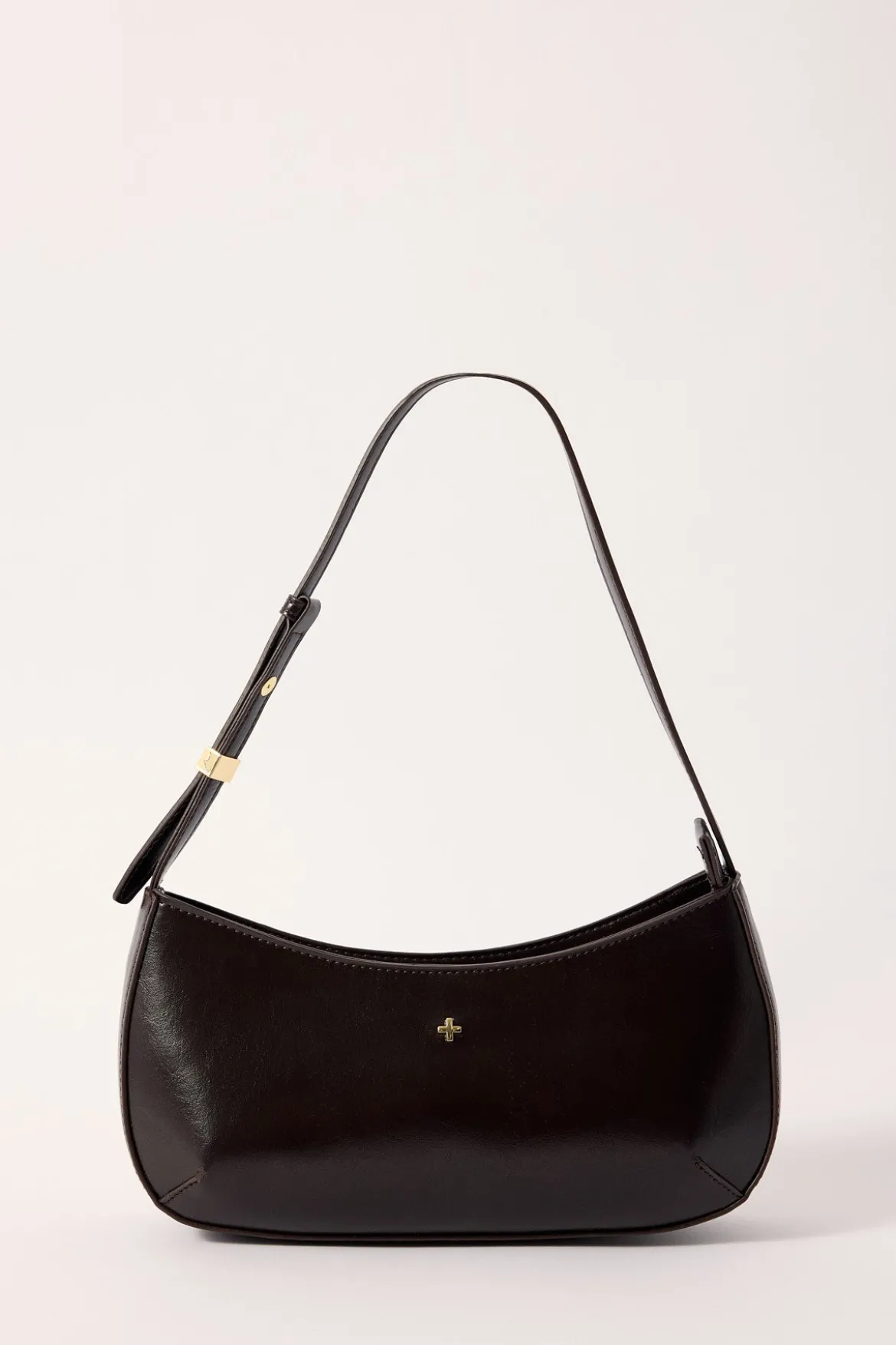Peta + Jain EMBRACE SHOULDER BAG Choc Smooth