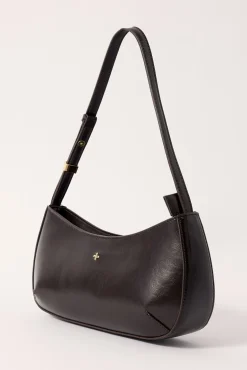 Peta + Jain EMBRACE SHOULDER BAG Choc Smooth