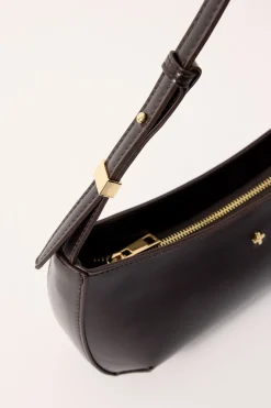 Peta + Jain EMBRACE SHOULDER BAG Choc Smooth