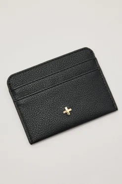 Peta + Jain Gia Cardholder Black Pebble/Gold