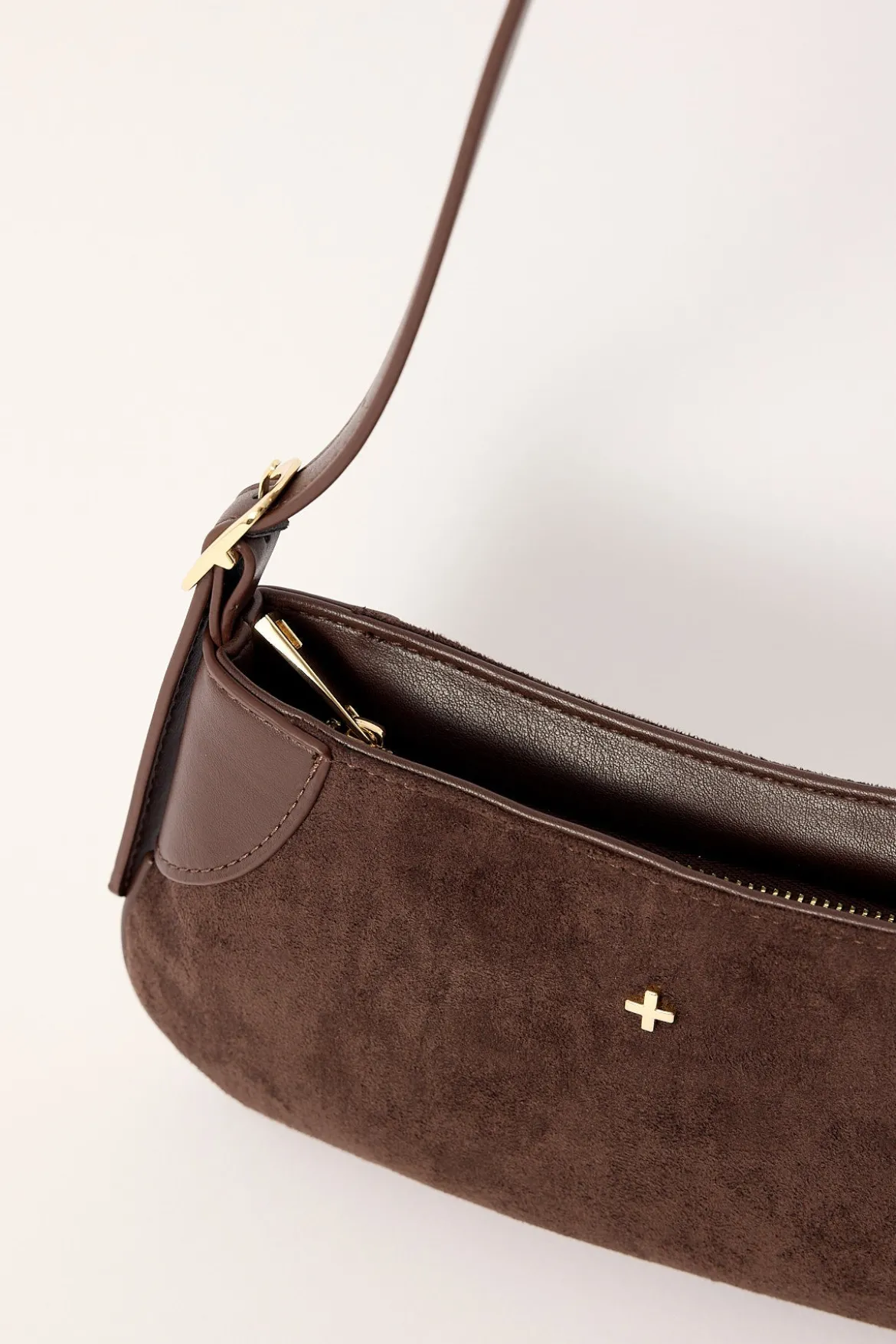 Peta + Jain GLINDA MINI SHOULDER BAG ESPRESSO SUEDE