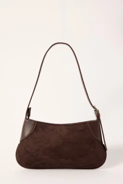 Peta + Jain GLINDA MINI SHOULDER BAG ESPRESSO SUEDE