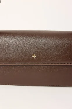 Peta + Jain Jocelyn Chocolate Crinkle PU/Gold