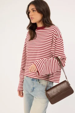 Peta + Jain Jocelyn Chocolate Crinkle PU/Gold