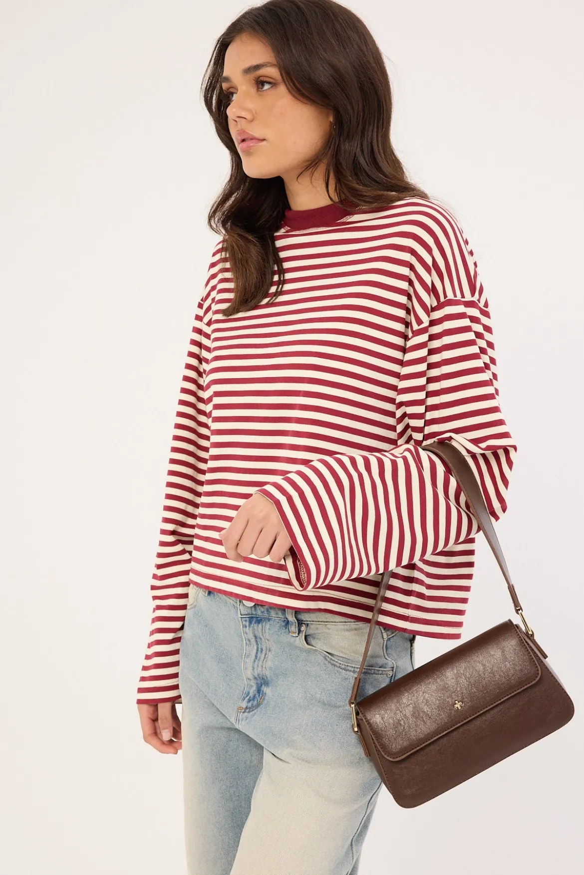 Peta + Jain Jocelyn Chocolate Crinkle PU/Gold