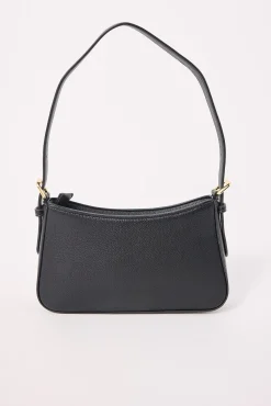 Peta + Jain Lilu Black PU/Gold Mini Stud