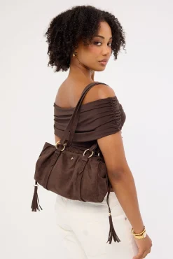 Peta + Jain Rory Chocolate Suede/Gold