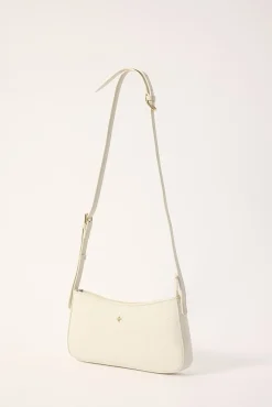 Peta + Jain SMOOCH CONVERTIBLE SHOULDER BAG White Weave