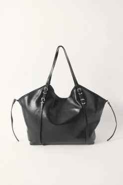 Peta + Jain Steffy Black Crinkle/Silver