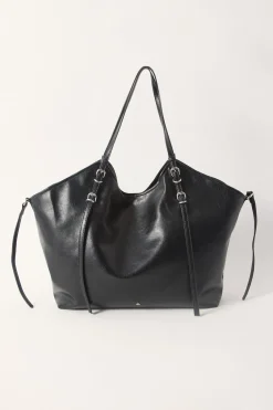 Peta + Jain Steffy Black Crinkle/Silver
