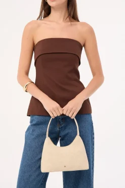Peta + Jain Sweetie Beige Suede PU/Gold