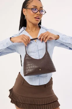 Peta + Jain Sweetie Chocolate Croc PU/Gold