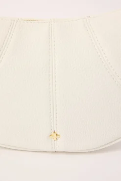 Peta + Jain Tatum Shoulder Bag White Pebble/Gold