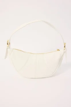 Peta + Jain Tatum Shoulder Bag White Pebble/Gold