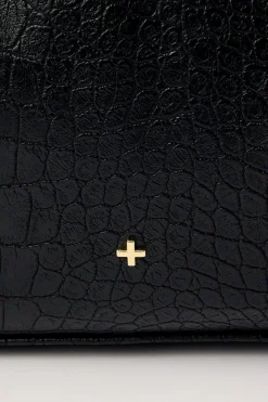 Peta + Jain Tribeca Black Croc PU