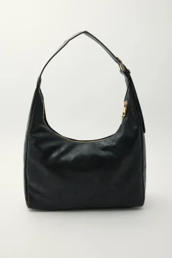 Peta + Jain Tribeca Black Distressed PU/Gold