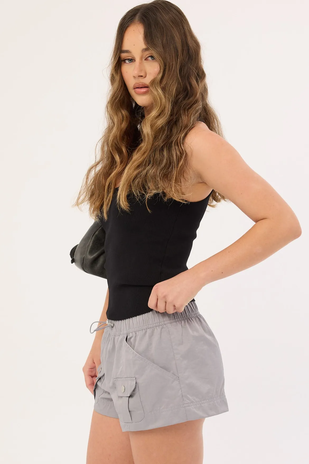 Phase Parachute Short Grey