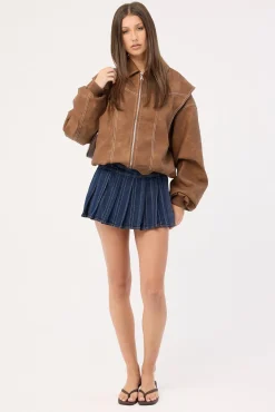 Pheonix Skirt Dark Pinstripe
