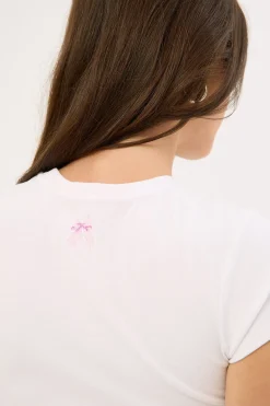 Pickles Ribbon Baby Tee White