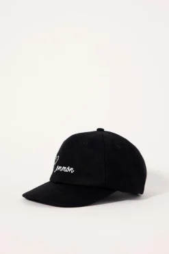 Pierce Wool Mid Profile Cap Black